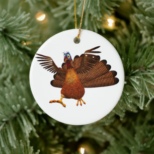 SlipperyJoe's Thanksgiving-Geknatter verantwortung Keramik Ornament