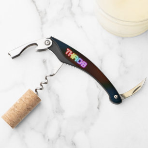 SlipperyJoe's throb Regenbogenförmige Gradientendi Kellnermesser