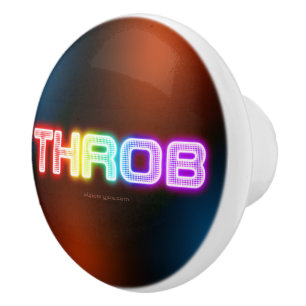 SlipperyJoe's throb Regenbogenförmige Gradientendi Keramikknauf