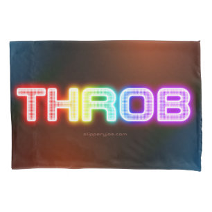 SlipperyJoe's throb Regenbogenförmige Gradientendi Kissenbezug