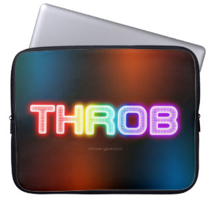 SlipperyJoe's throb Regenbogenförmige Gradientendi Laptopschutzhülle