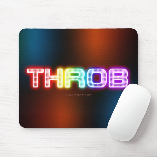 SlipperyJoe's throb Regenbogenförmige Gradientendi Mousepad (Mit Mouse)
