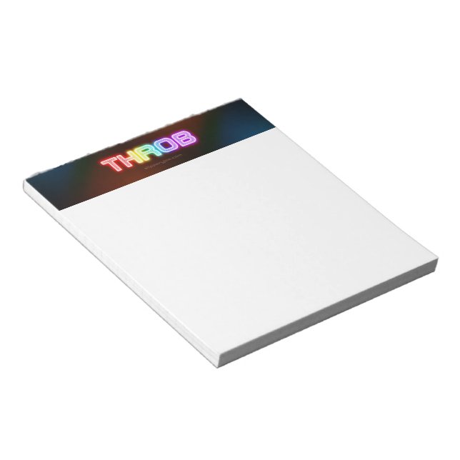 SlipperyJoe's throb Regenbogenförmige Gradientendi Notizblock (angewinkelt)