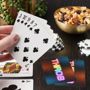 SlipperyJoe's throb Regenbogenförmige Gradientendi Spielkarten