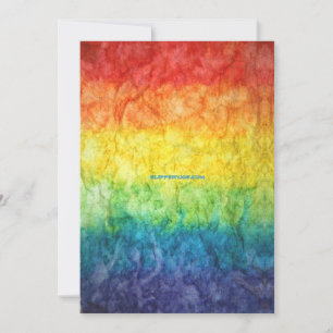 SlipperyJoe's tie-dyed Flagge Regenbogen in etwas  Feiertagskarte