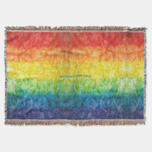 SlipperyJoe's tie-gefärbte Flagge Regenbogen in et Decke