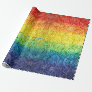 SlipperyJoe's tie-gefärbte Flagge Regenbogen in et Geschenkpapier