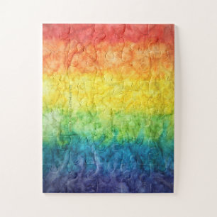 SlipperyJoes tie-gefärbte Flagge Regenbogen in etw