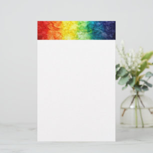 SlipperyJoes tie-gefärbte Regenbogenflagge in etwa Briefpapier