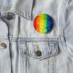 SlipperyJoes tie-gefärbte Regenbogenflagge in etwa Button