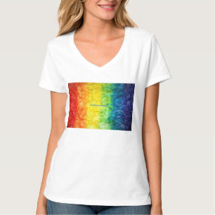 SlipperyJoes tie-gefärbte Regenbogenflagge in etwa T-Shirt