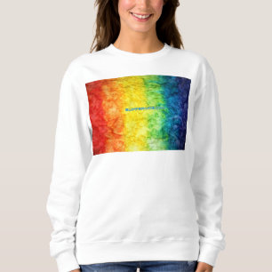 SlipperyJoes tie-gefärbte Regenbogenflagge in s ge Sweatshirt