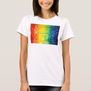 SlipperyJoes tie-gefärbte Regenbogenflagge in s ge T-Shirt