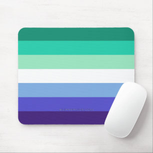 SlipperyJoes trans-inclusive Schwulenflaggen-Palet Mousepad