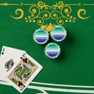 SlipperyJoes trans-inclusive Schwulenflaggen-Palet Pokerchips