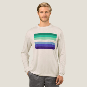 SlipperyJoes trans-inclusive Schwulenflaggen-Palet Tri-Blend Shirt