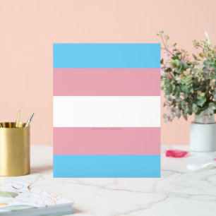 SlipperyJoe's Transgender-Stolzflagge Sichtbarkeit Acrylschild