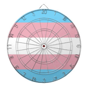 SlipperyJoe's Transgender-Stolzflagge Sichtbarkeit Dartscheibe