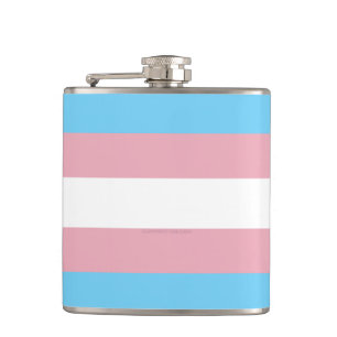 SlipperyJoe's Transgender-Stolzflagge Sichtbarkeit Flachmann
