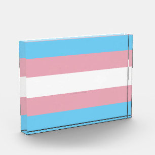 SlipperyJoe's Transgender-Stolzflagge Sichtbarkeit Fotoblock