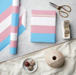 SlipperyJoe's Transgender-Stolzflagge Sichtbarkeit Geschenkpapier