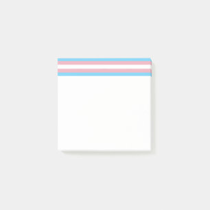 SlipperyJoe's Transgender-Stolzflagge Sichtbarkeit Post-it Klebezettel