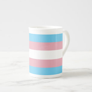 SlipperyJoe's Transgender-Stolzflagge Sichtbarkeit Prozellantasse