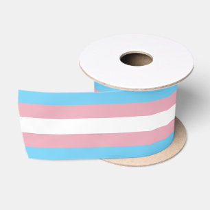 SlipperyJoe's Transgender-Stolzflagge Sichtbarkeit Satinband
