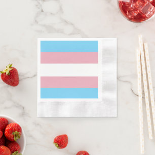 SlipperyJoe's Transgender-Stolzflagge Sichtbarkeit Serviette