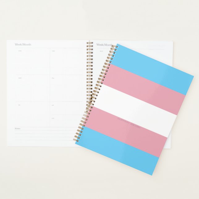 SlipperyJoe's transgenre pride drapeau de la diver (Devant avec enveloppe)