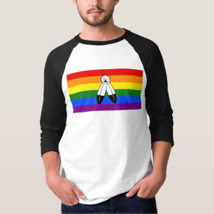 SlipperyJoe's Two-Spirit-Stolzflagge Indigene Symb T-Shirt