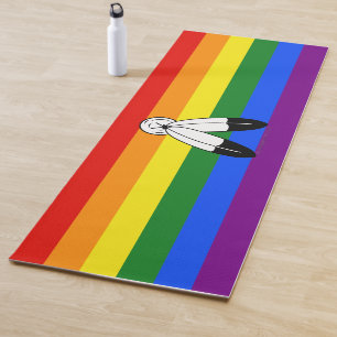 SlipperyJoe's Two-Spirit-Stolzflagge Indigene Symb Yogamatte
