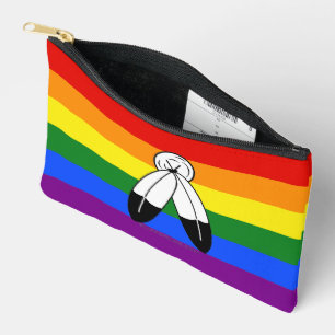SlipperyJoe's Two-Spirit-Stolzflagge Indigene Symb Zubehörtasche