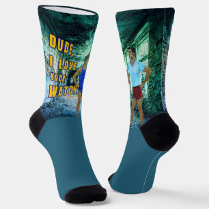 SlipperyJoe's Typ, liebst deine Uhr LGBTQIA Künstl Socken