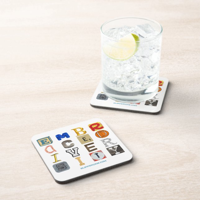 SlipperyJoe's Umarmungs-Diversity-Ausschnitt-Buchs Getränkeuntersetzer (Rechte Seite)