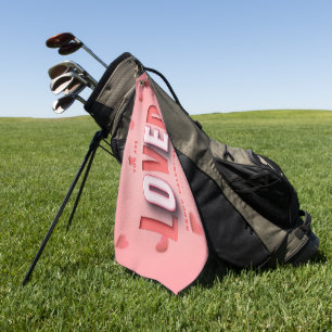 SlipperyJoe's Valentinstag-Geschenke romantischer Golfhandtuch