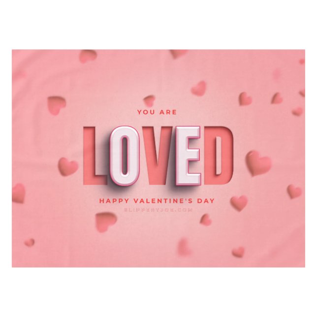 SlipperyJoe's Valentinstagsgeschenke romantischer  Tischdecke (Vorderseite (Horizontal))