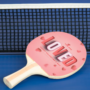 SlipperyJoe's Valentinstagsgeschenke romantischer Tischtennis Schläger