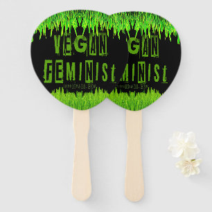 SlipperyJoe's vegane feministische aufmerksamkeits Fächer