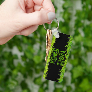 SlipperyJoe's Veganer feministischer Gräser-Wortbl Schlüsselanhänger