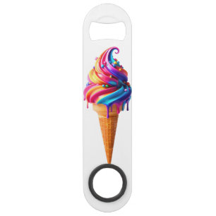 SlipperyJoe's vibrante crème glacée cone classique