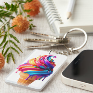 SlipperyJoe's vibrante crème glacée cone classique