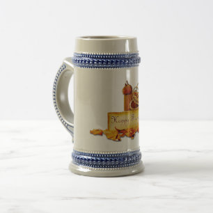 SlipperyJoe's warme festliche Thanksgiving-Stimmun Bierglas