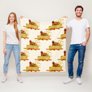 SlipperyJoe's warme festliche Thanksgiving-Stimmun Fleecedecke