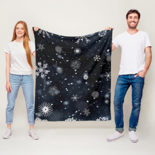 SlipperyJoes Weihnachten winterlich magisch friedl Fleecedecke