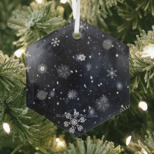 SlipperyJoes Weihnachten winterlich magisch friedl Ornament Aus Glas