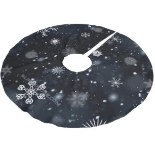 SlipperyJoes Weihnachten winterlich magisch friedl Polyester Weihnachtsbaumdecke