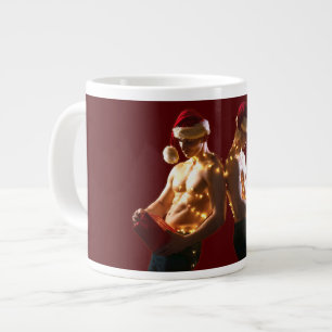 SlipperyJoe's Weihnachts-Weihnachts-Shirtlemen-Url Jumbo-Tasse