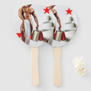 SlipperyJoe's Weihnachtseinkauf weißes Papier Spir Fächer