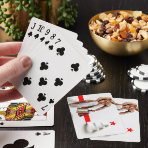 SlipperyJoe's Weihnachtseinkauf weißes Papier Spir Spielkarten